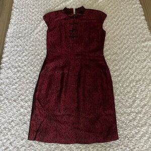 Sleeveless Nehru Neckline Dress